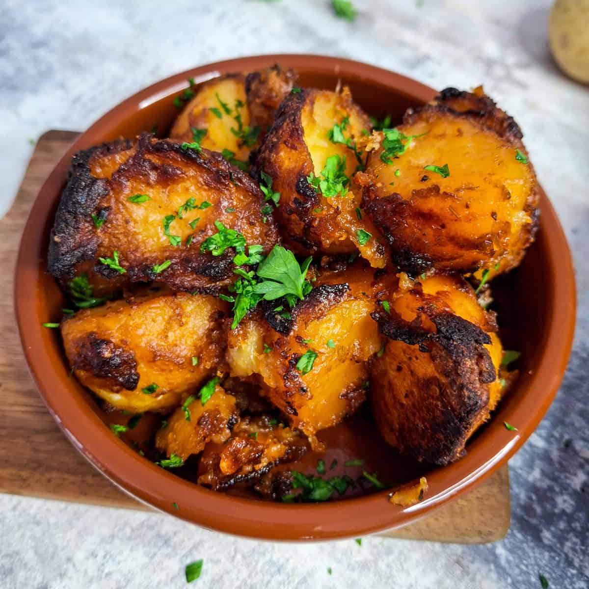 Easy Vegan Patatas Bravas (Crispy Spanish Potatoes)